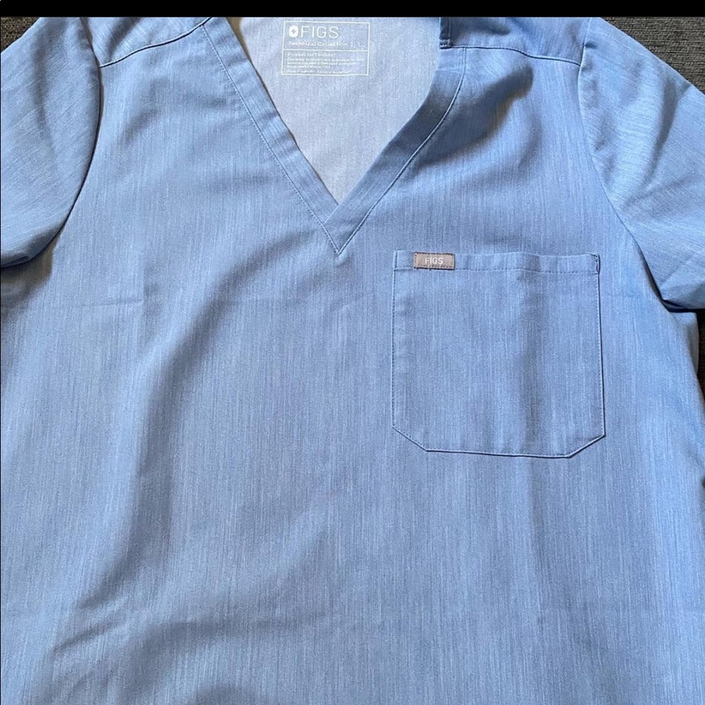 Figs Top Heather Indigo Catarina - L